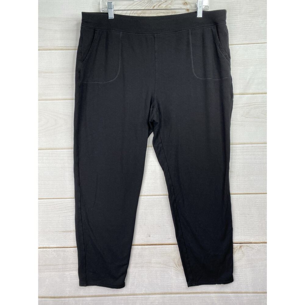 Chicos Zenergy Leggings Womens 3 XL 16 Petite Black Stretch Soft Ankle Pants
